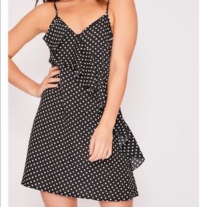 In The Style Binky Polka Dot Frill Cami Dress, size US 4